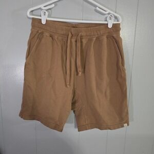 TKEES Sweat Shorts Mens Size 3 Brown Cotton French Terry Drawstring